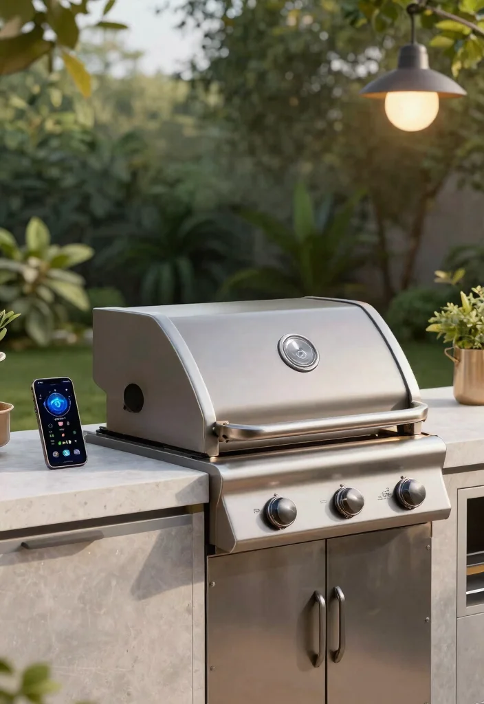 15 Modern Gas Grill Ideas Design for Your Outdoor Kitchen 7. Smart Grilling Technology 0
