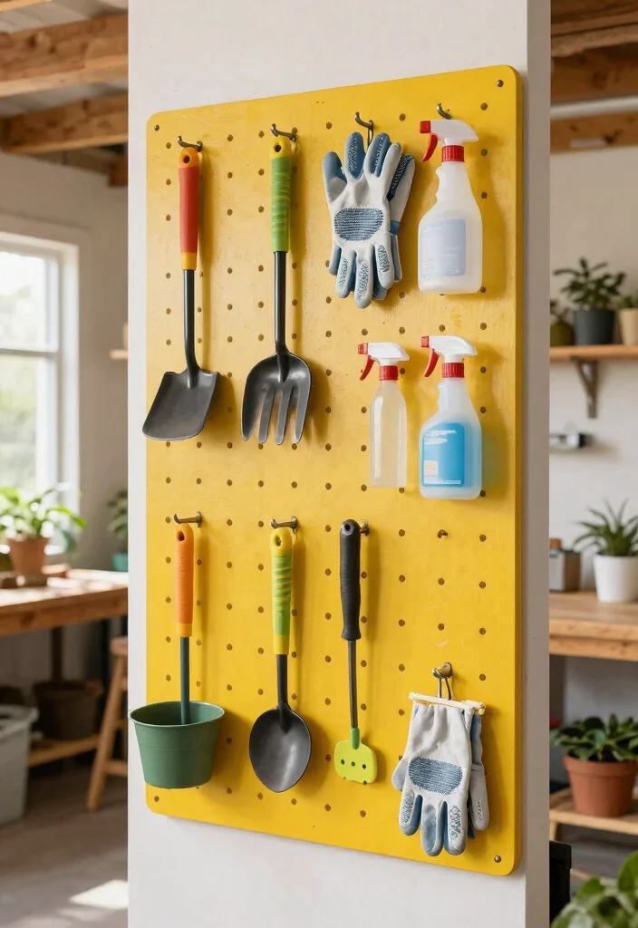 15 Practical Inside Shed Ideas Storage Pro Tips for Your Vertical Gardening Shed 4. Tool Pegboards 0