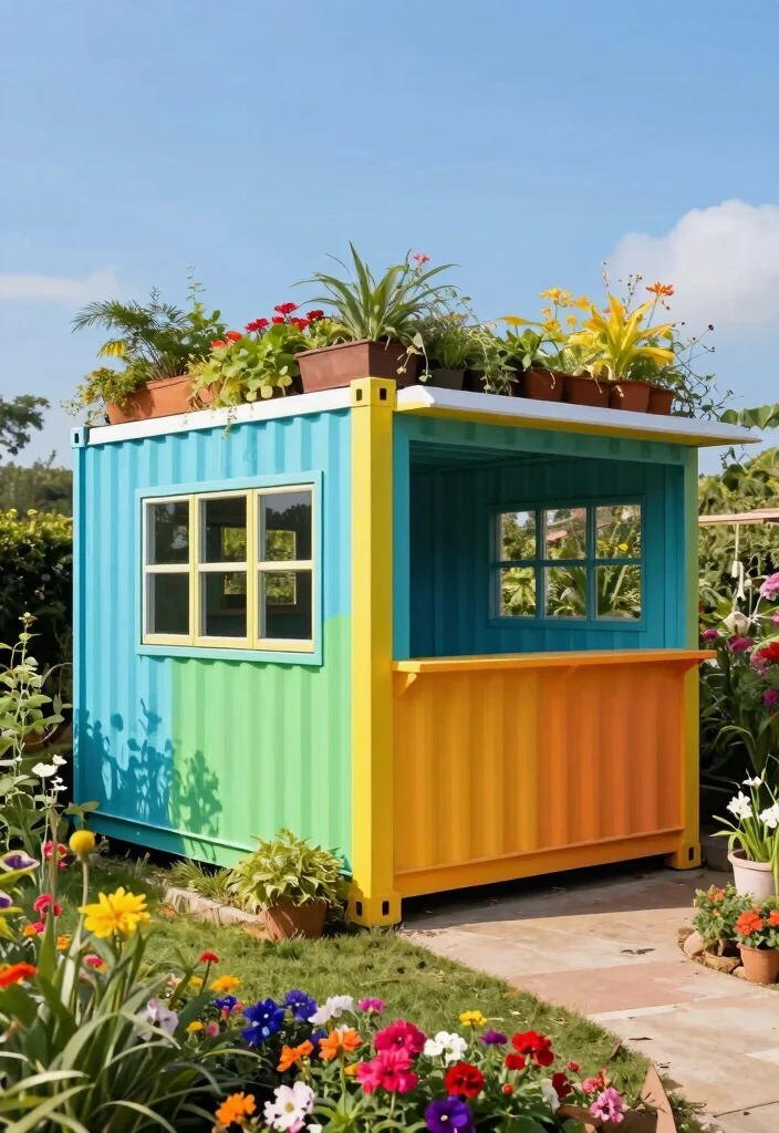 15 Rustic Log Shed Ideas Firewood Storage Solutions 6. Container style Log Shed 0