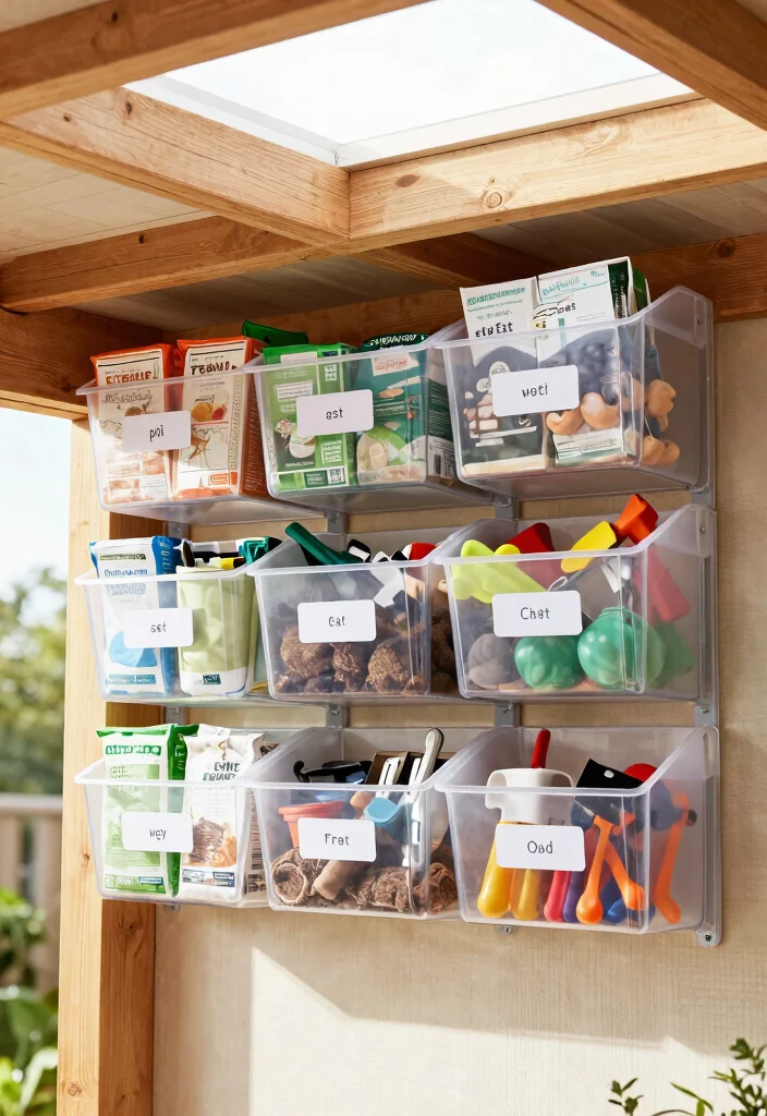 15 Smart Garden Shed Storage Ideas for Plant Lovers 2 15 Smart Garden Shed Storage Ideas for Plant Lovers 2. Overhead Storage Bins 0