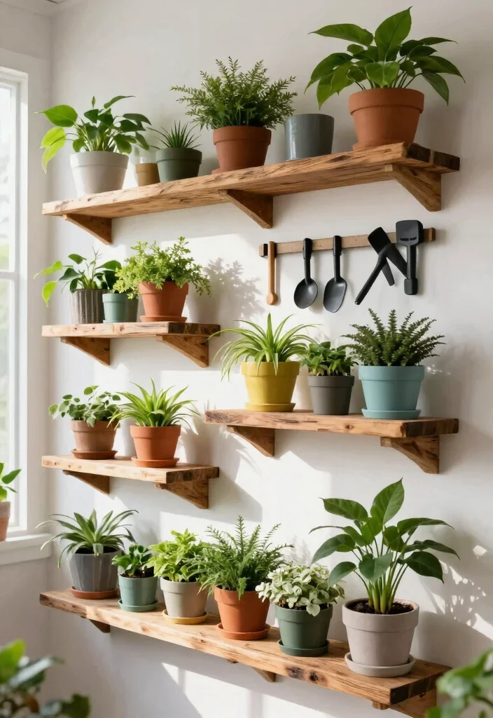 15 Smart Garden Shed Storage Ideas for Plant Lovers 4 15 Smart Garden Shed Storage Ideas for Plant Lovers 4. Wall Mounted Shelves 0