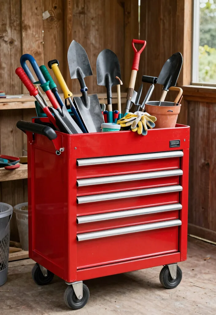 15 Smart Garden Shed Storage Ideas for Plant Lovers 6 15 Smart Garden Shed Storage Ideas for Plant Lovers 6. Tool Chest on Wheels 0