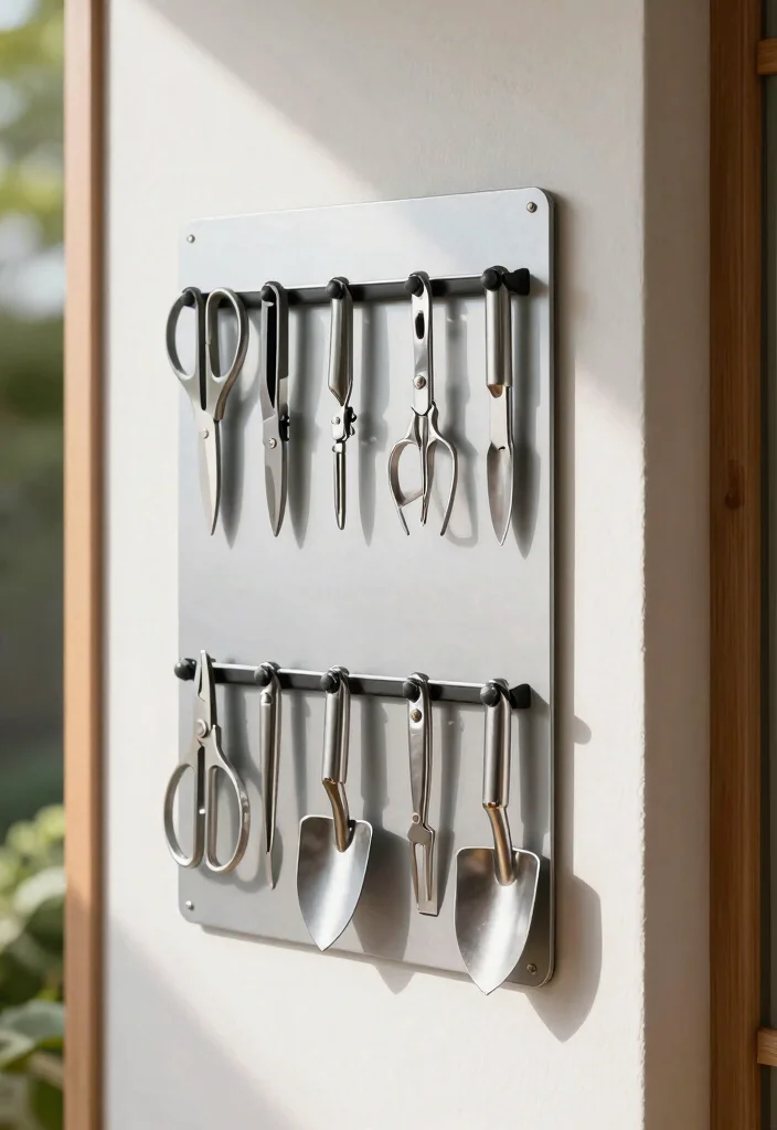 15 Smart Garden Shed Storage Ideas for Plant Lovers 7 15 Smart Garden Shed Storage Ideas for Plant Lovers 7. Magnetic Strip for Small Tools 0