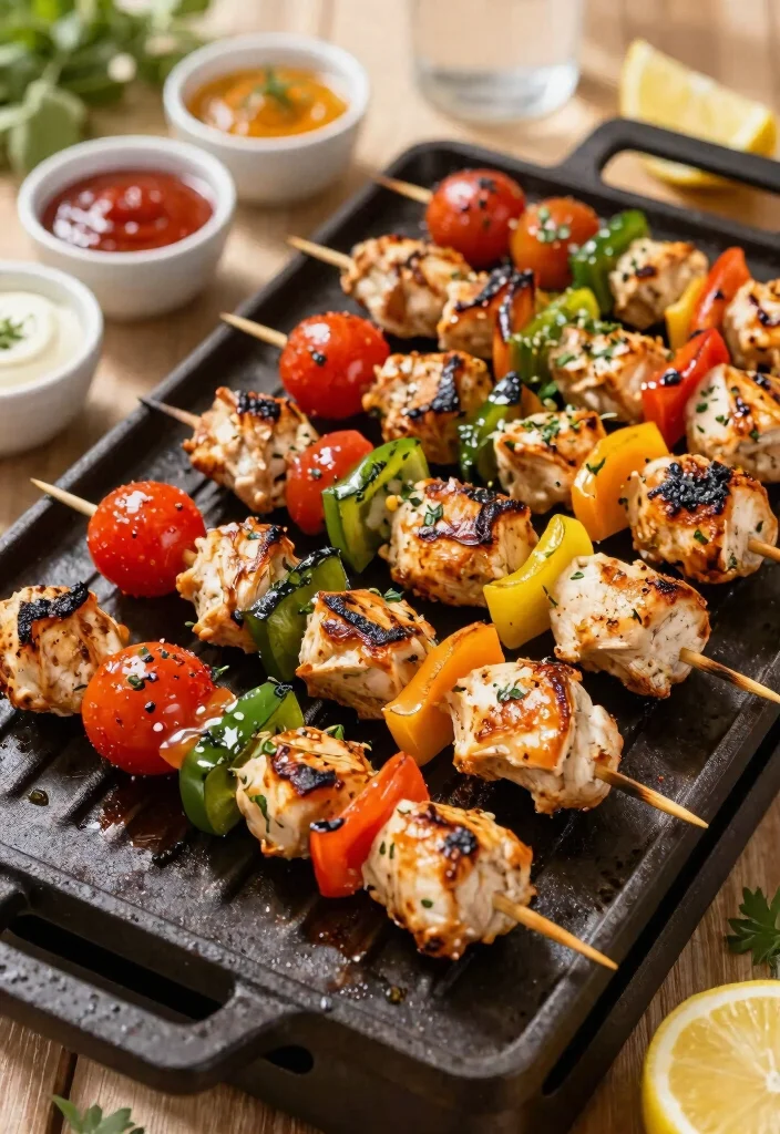 15 Ultimate Griddle Cooking Ideas for Summer BBQs 4 15 Ultimate Griddle Cooking Ideas for Summer BBQs 4. Grilled Herb Chicken Skewers 0