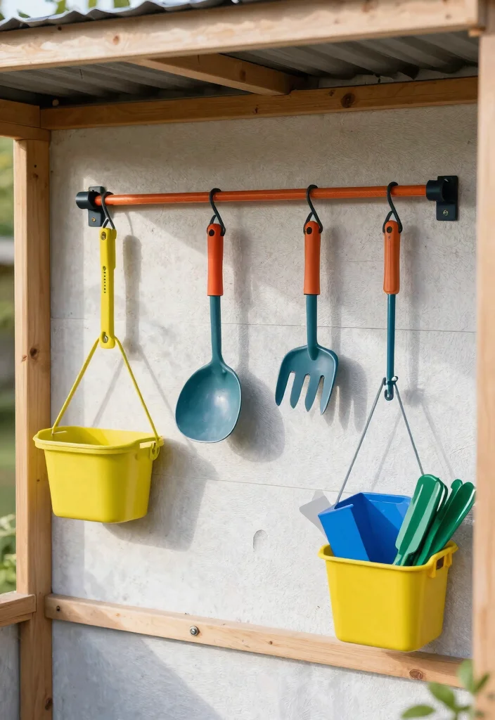 21 Best Shed Storage Ideas Organisation Hacks 18. Tension Rods for Hanging Supplies 0