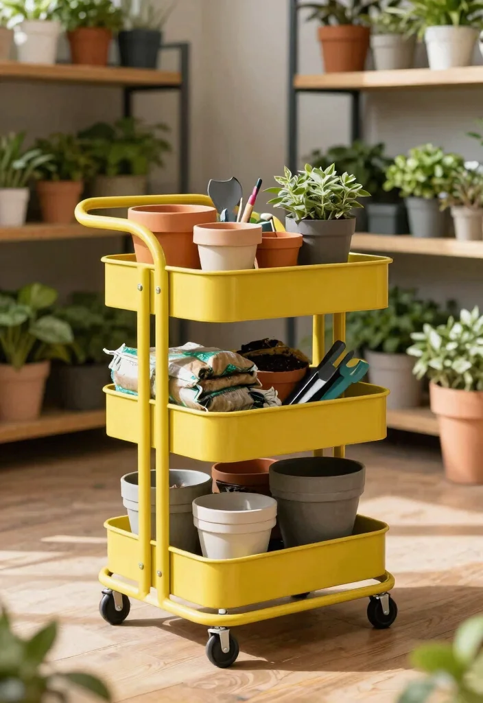 21 Best Shed Storage Ideas Organisation Hacks 9. Rolling Storage Carts 0