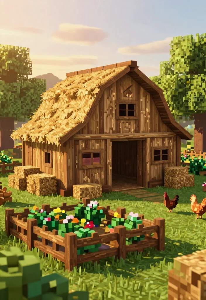 21 Creative Minecraft Storage Shed Ideas Best Builds 1. Rustic Barn Shed 0