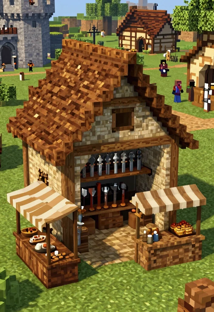 21 Creative Minecraft Storage Shed Ideas Best Builds 10. Medieval Shed 0