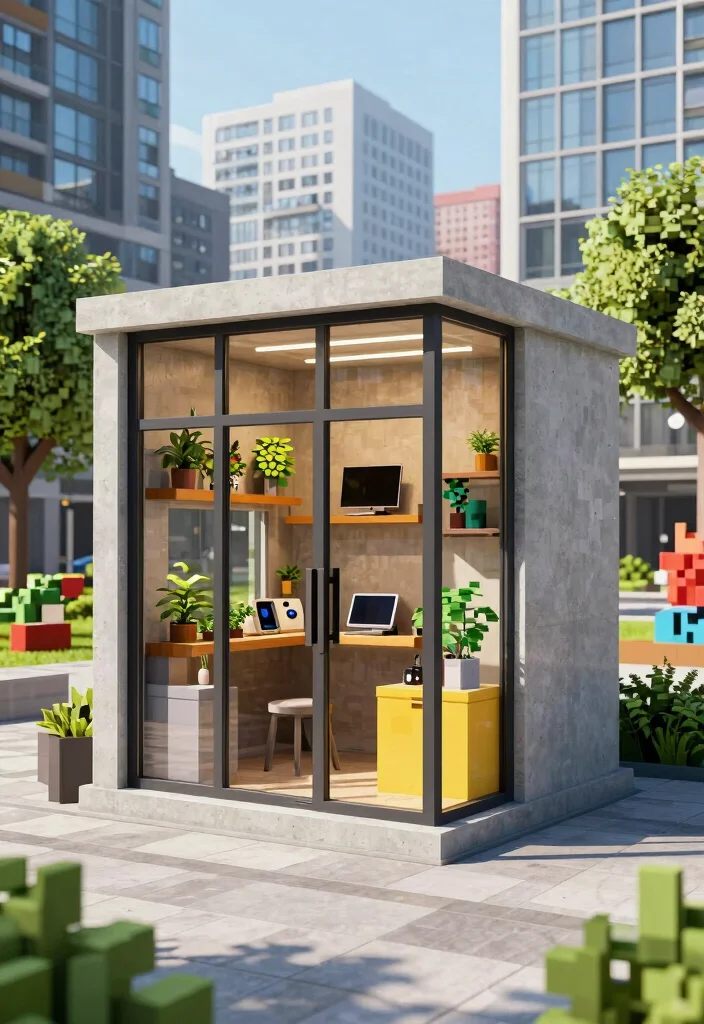 21 Creative Minecraft Storage Shed Ideas Best Builds 12. Urban Shed 0