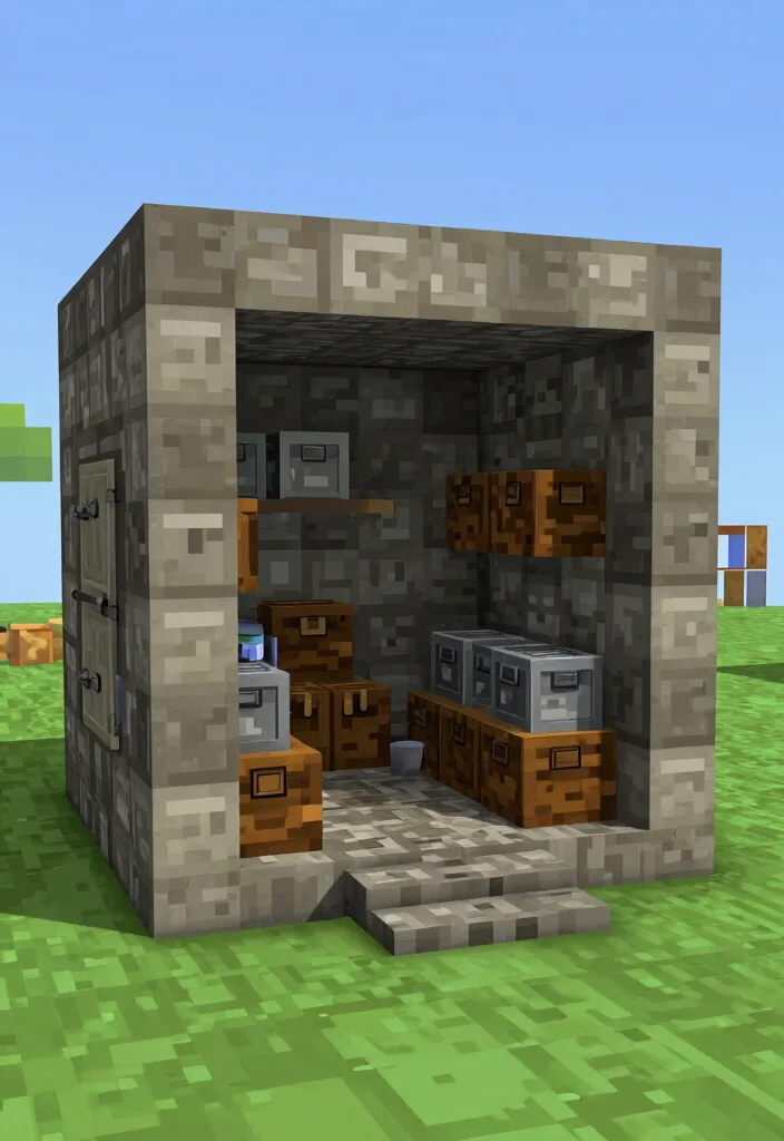21 Creative Minecraft Storage Shed Ideas Best Builds 13. Survival Shed 0