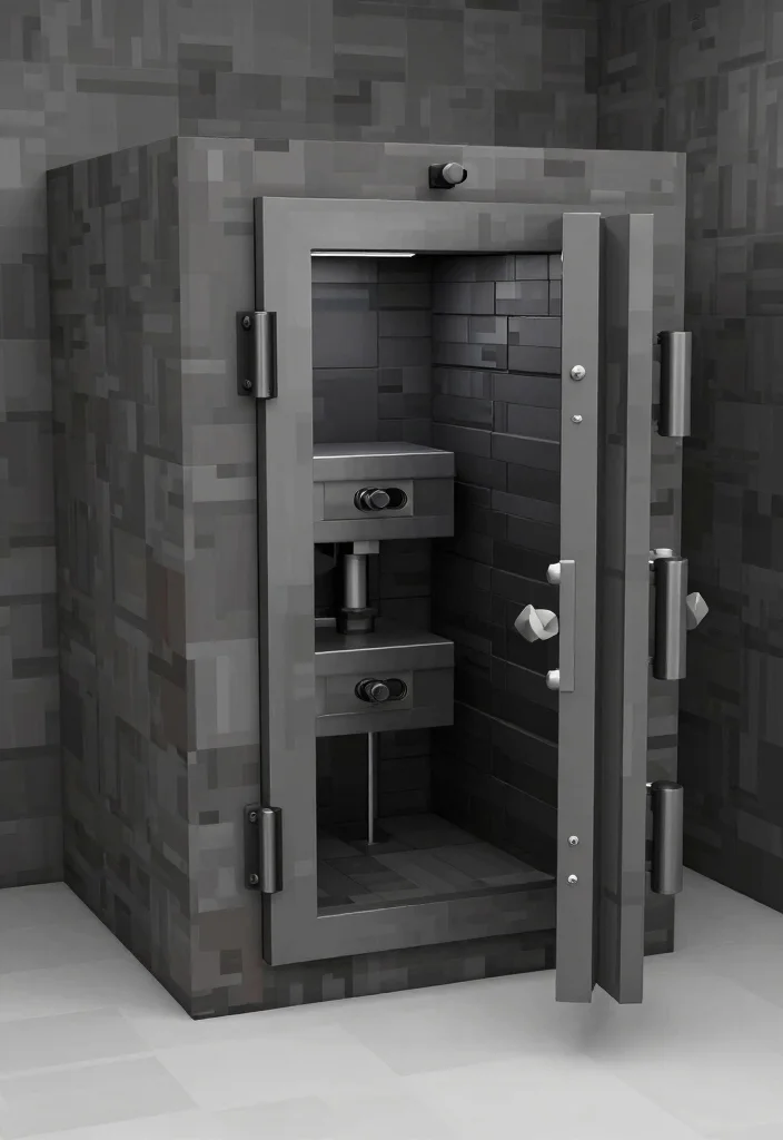 21 Creative Minecraft Storage Shed Ideas Best Builds 19. Vault Shed 0