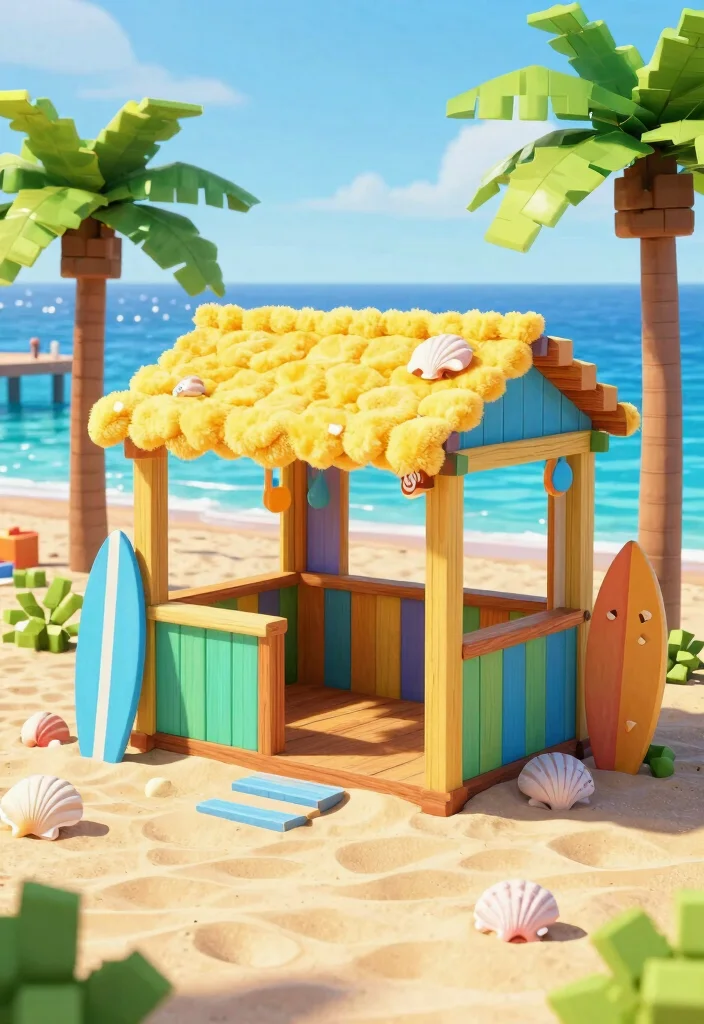 21 Creative Minecraft Storage Shed Ideas Best Builds 7. Beach Hut Shed 0