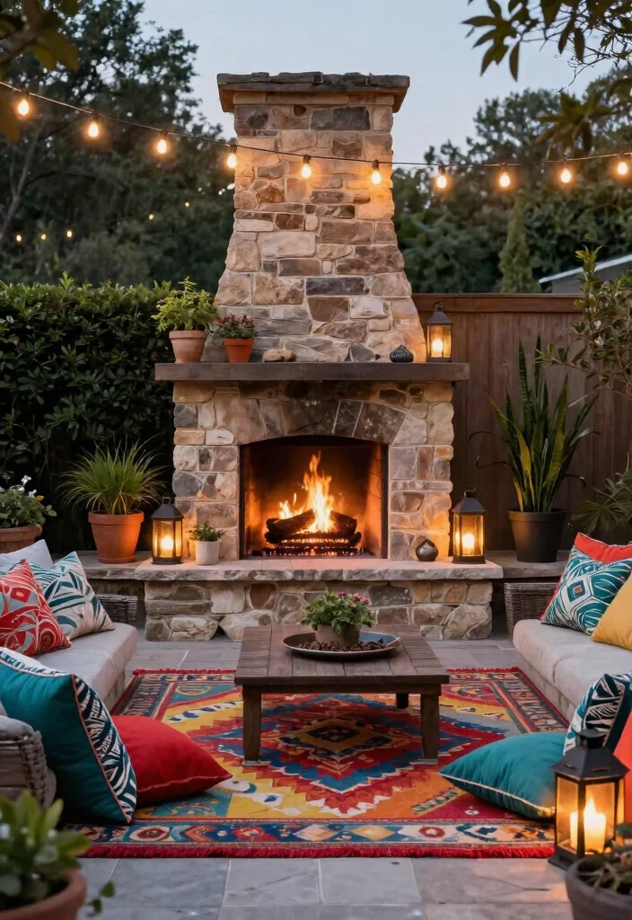 21 Dreamy Rustic Outdoor Fireplace Inspiration Photos 12. Fireplace Enhancements with Decor 0