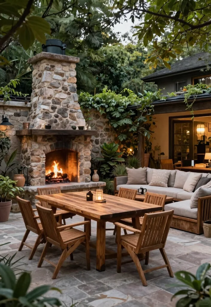 21 Dreamy Rustic Outdoor Fireplace Inspiration Photos 18. Multi Functional Outdoor Spaces 0