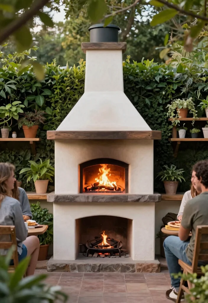 21 Dreamy Rustic Outdoor Fireplace Inspiration Photos 21. Fireplaces with Unique Features 0
