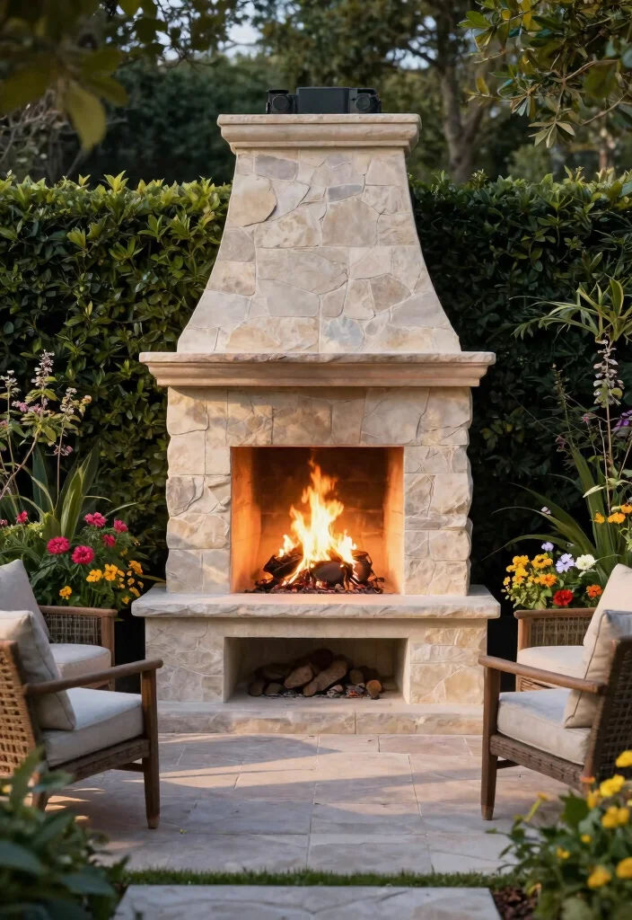 21 Dreamy Rustic Outdoor Fireplace Inspiration Photos 9. Elevated Fireplaces 0