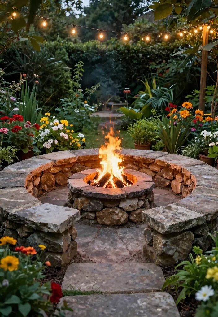 21 Stunning Outdoor Fireplace Ideas Backyards Need 11 21 Stunning Outdoor Fireplace Ideas Backyards Need 11. Natural Stone Fire Circle 0