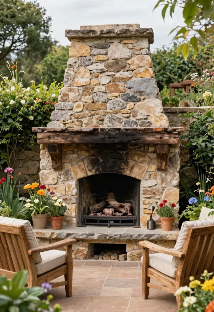 21 Stunning Outdoor Fireplace Ideas Backyards Need 17 21 Stunning Outdoor Fireplace Ideas Backyards Need 17. Stone and Timber Fireplace 0