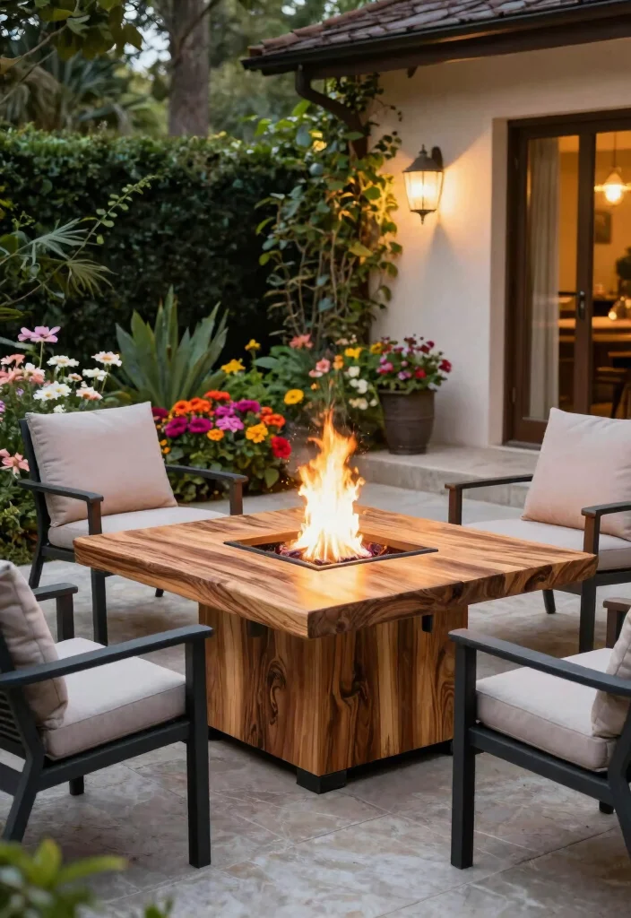 21 Stunning Outdoor Fireplace Ideas Backyards Need 9 21 Stunning Outdoor Fireplace Ideas Backyards Need 9. Fire Table for Outdoor Dining 0