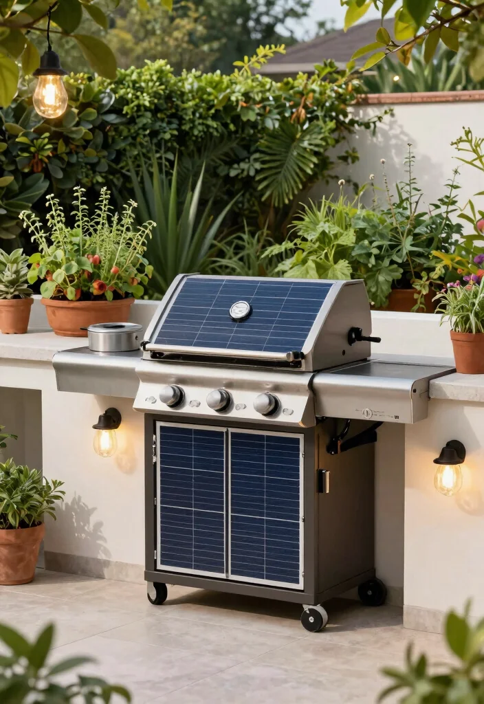 21 Stunning Outdoor Kitchen Gas Grill Ideas You Must See 12. Solar Powered Gas Grill 0