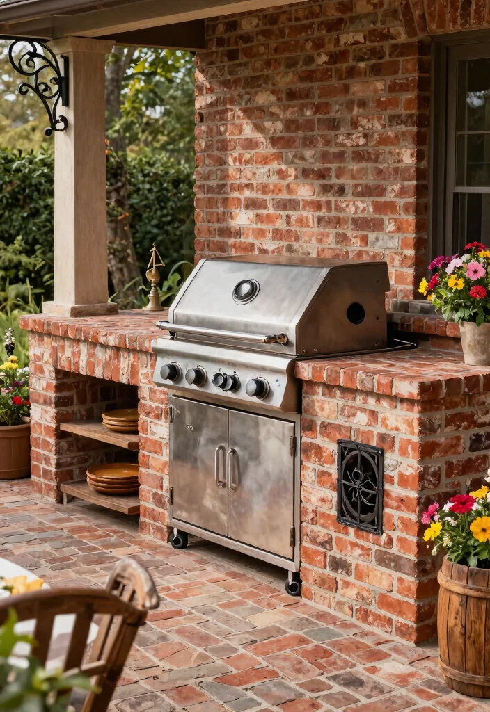 21 Stunning Outdoor Kitchen Gas Grill Ideas You Must See 20. Timeless Brick Grill Setup 0