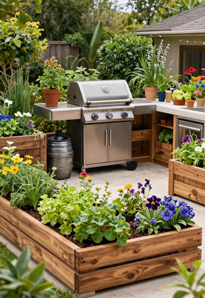 21 Stunning Outdoor Kitchen Gas Grill Ideas You Must See 5. Eco Friendly Container Grill Garden 0