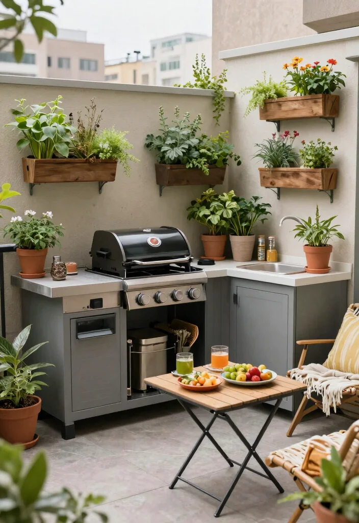 21 Stunning Outdoor Kitchen Gas Grill Ideas You Must See 7. Compact Urban Grill Design 0