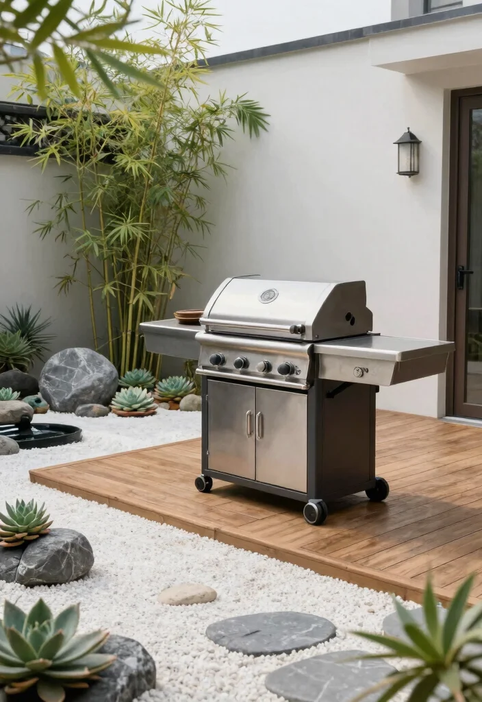 21 Stunning Outdoor Kitchen Gas Grill Ideas You Must See 9. Zen Garden Grill Space 0