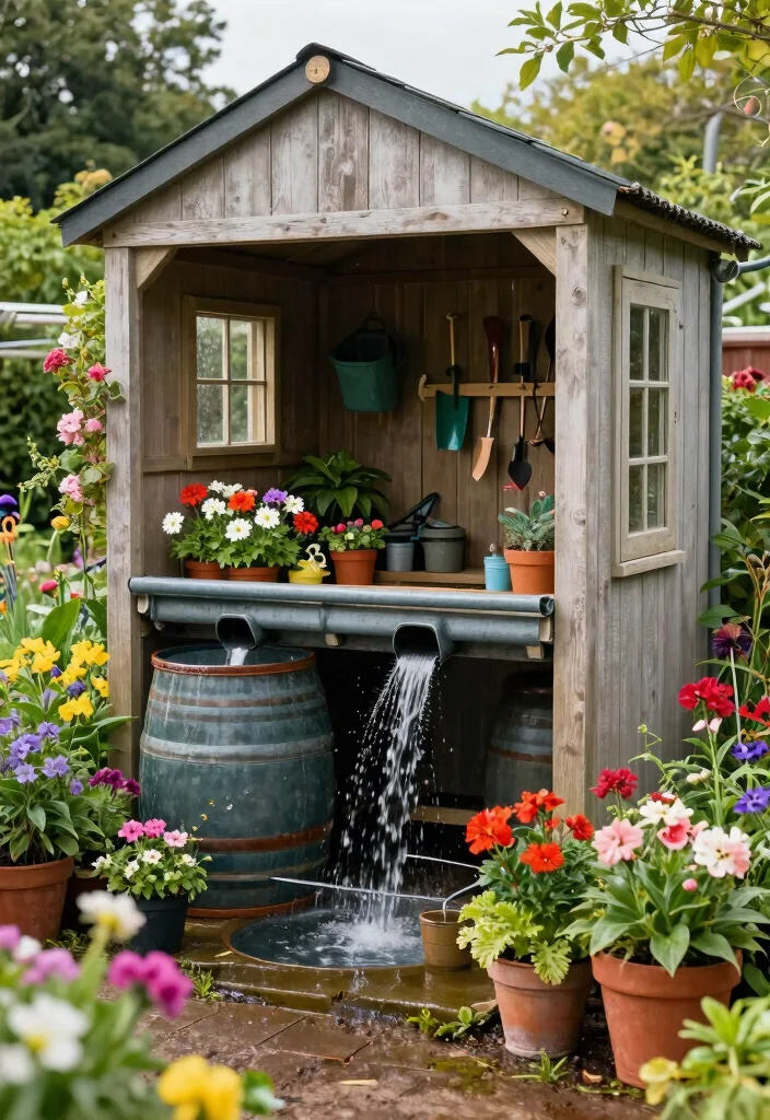 21 Stunning Storage Shed Style Ideas Ultimate Guide 18. Shed with a Rainwater Harvesting System 0