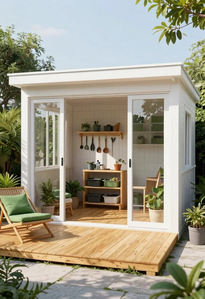 21 Stunning Storage Shed Style Ideas Ultimate Guide 2. Modern Minimalist Shed 0