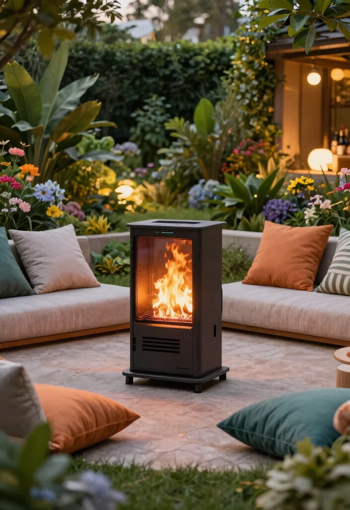 25 Breathtaking Outdoor Fireplace Ideas for Your Yard 41 25 Breathtaking Outdoor Fireplace Ideas for Your Yard 11. Portable Fireplaces 0