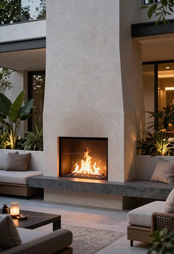 25 Breathtaking Outdoor Fireplace Ideas for Your Yard 57 25 Breathtaking Outdoor Fireplace Ideas for Your Yard 17. Double Sided Fireplaces 0