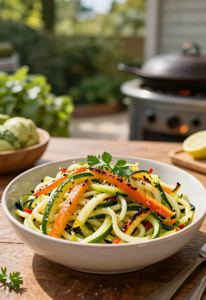 25 Creative Griddle Ideas for Ultimate Outdoor Cooking 10. Zucchini Noodles with Griddled Veggies 0