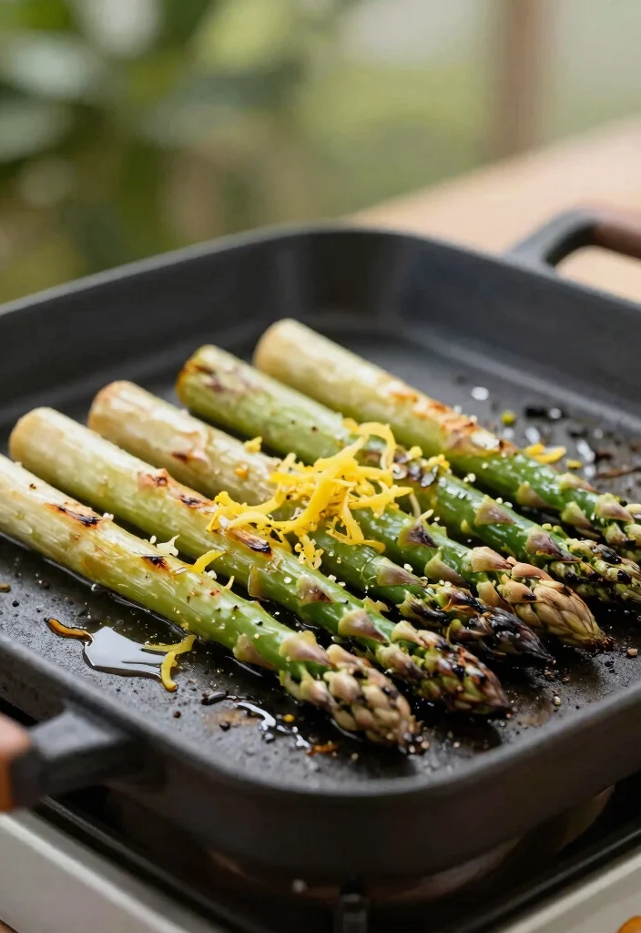 25 Creative Griddle Ideas for Ultimate Outdoor Cooking 13. Griddled Asparagus with Lemon Zest 0