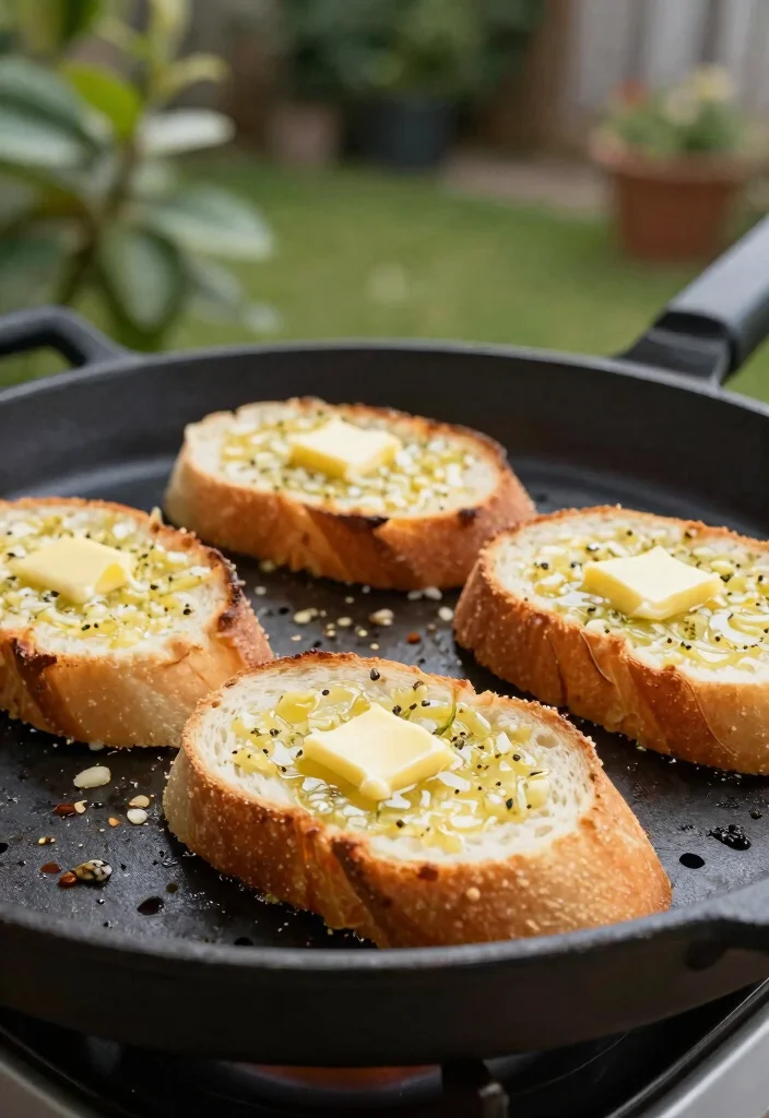 25 Creative Griddle Ideas for Ultimate Outdoor Cooking 16. Griddled Garlic Bread 0