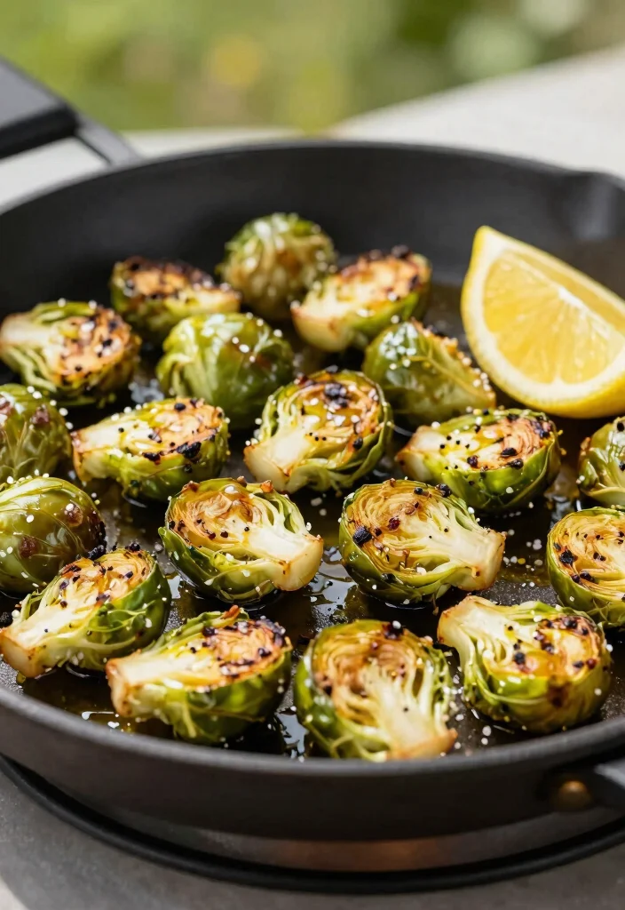 25 Creative Griddle Ideas for Ultimate Outdoor Cooking 18. Griddled Sea Salt Brussels Sprouts 0