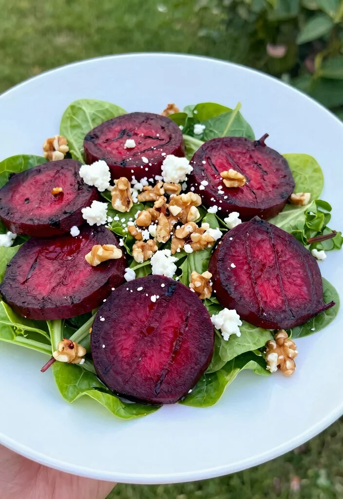 25 Creative Griddle Ideas for Ultimate Outdoor Cooking 21. Griddled Beet Goat Cheese Salad 0