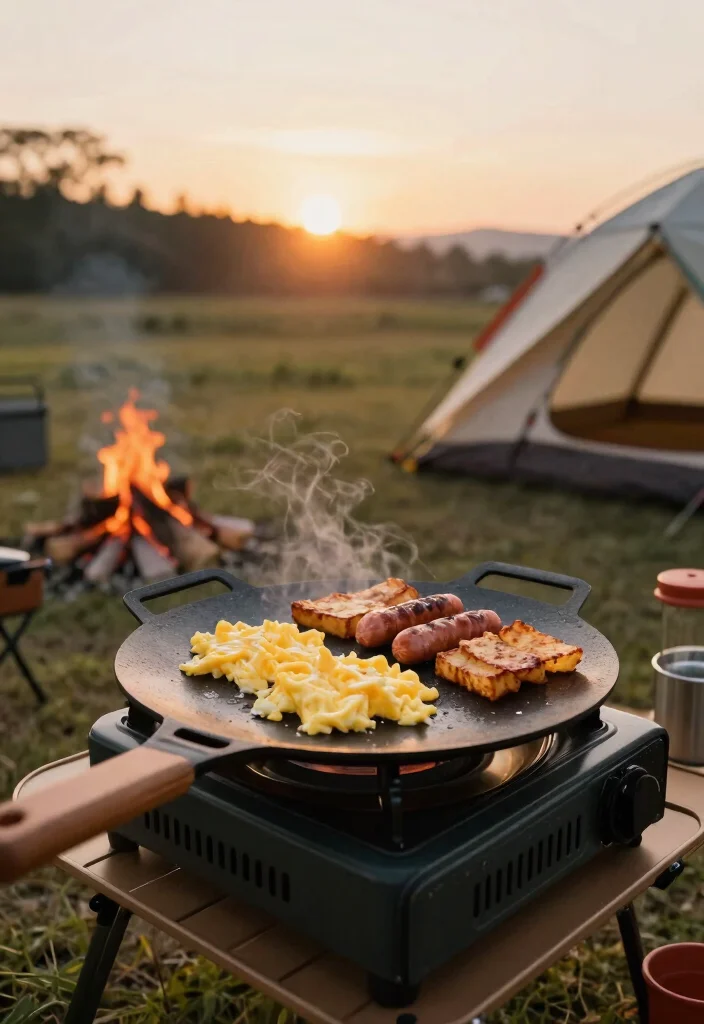 7 Best Griddle Top Plate Options for Your BBQ 4. Portable Griddle for Camping 0