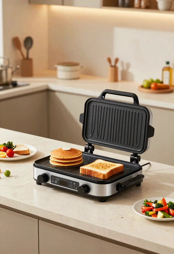 7 Best Griddle Top Plate Options for Your BBQ 6. Multi Function Electric Griddle 0