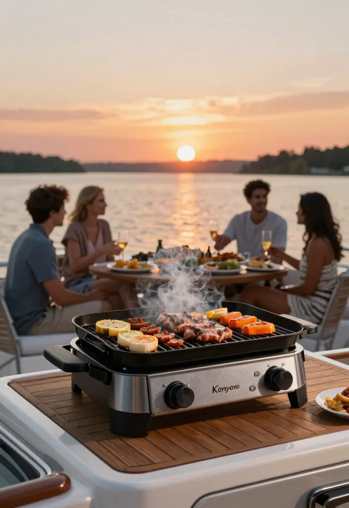 7 Best Marine Grade Gas Grill Options for Boats 7. Kenyon B70040 All Seasons Electric Grill 0