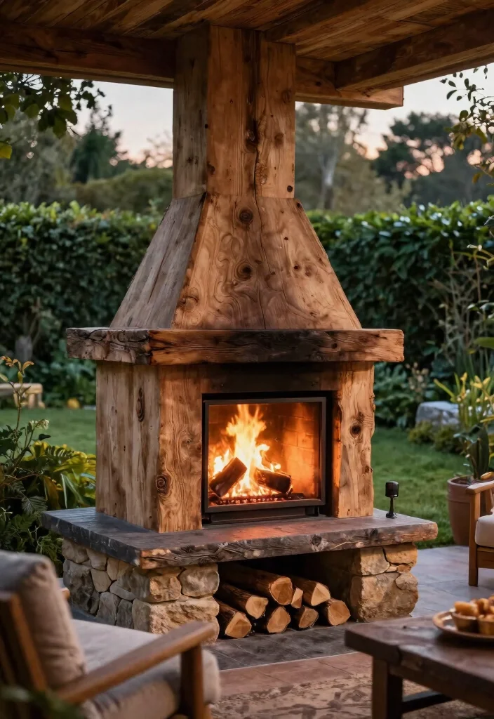 7 Best Outdoor Fireplace Hearth Ideas for Safety 3. Sustainable Wood Burning Hearth 0