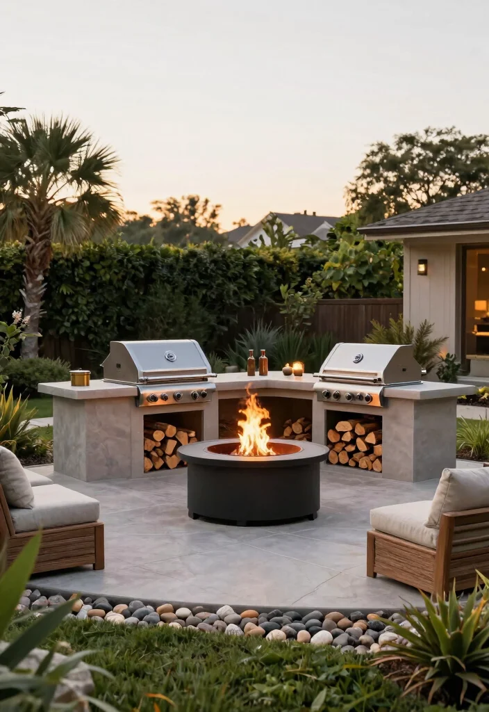 7 Best Outdoor Fireplace Hearth Ideas for Safety 7. Multi Purpose Outdoor Fire Structure 0