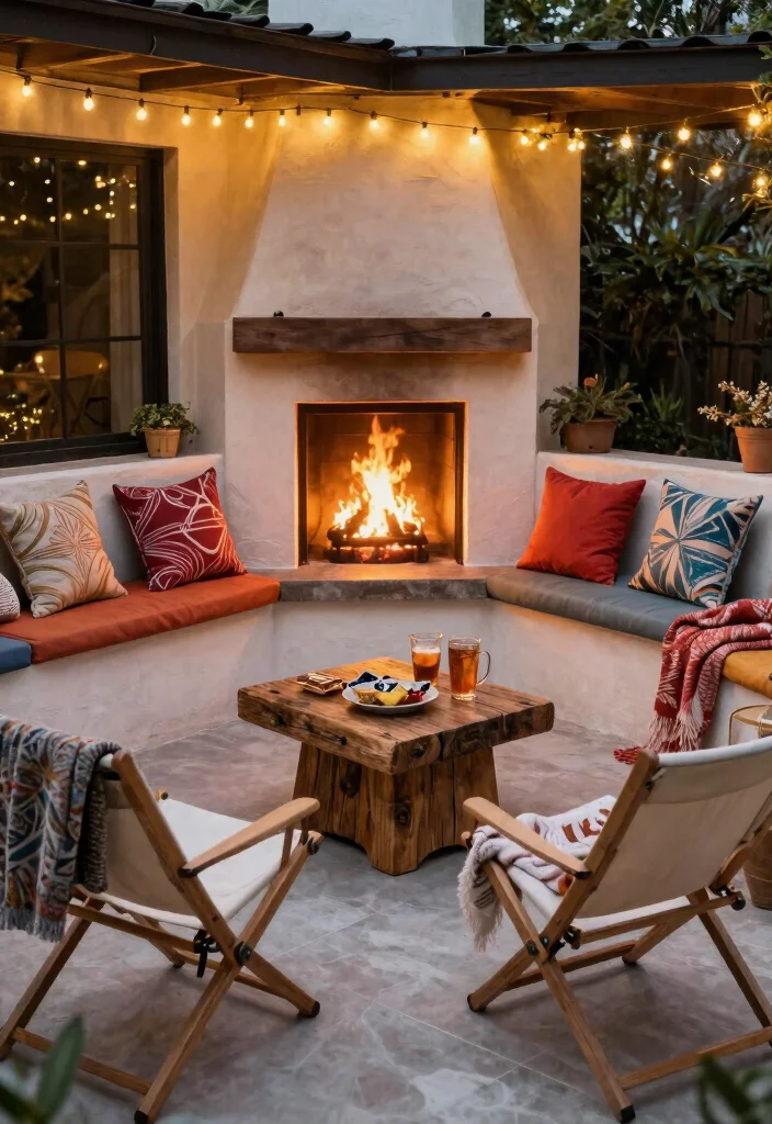 7 Essential Outdoor Fireplace Construction Tips for Small Urban Spaces 6. Integrate Functional Seating 0