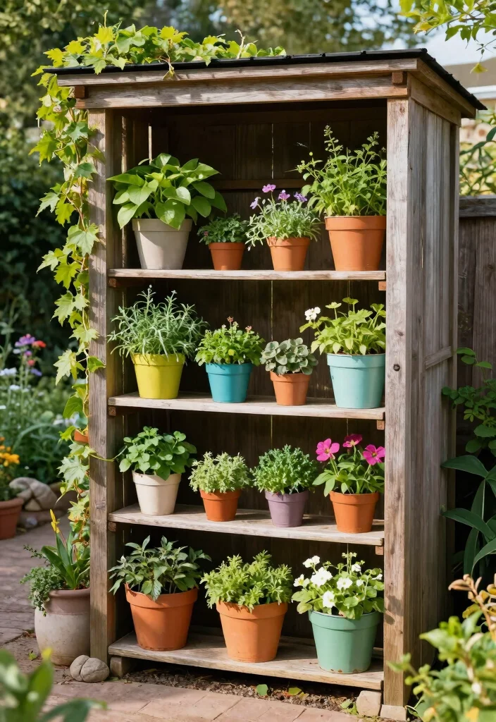7 Massive RV Storage Shed Ideas to Protect Your Rig 5. Vertical Garden Shed 0