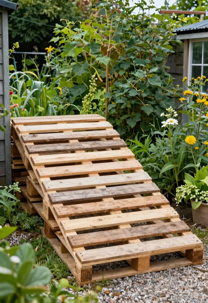 7 Safe Storage Shed Ramp Ideas for Easy Access 2. The DIY Pallet Ramp 0