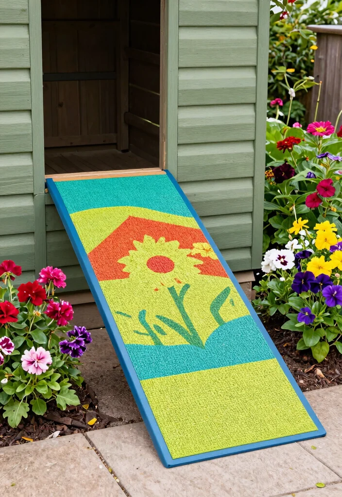 7 Safe Storage Shed Ramp Ideas for Easy Access 5. Rubber Mat Ramps 0