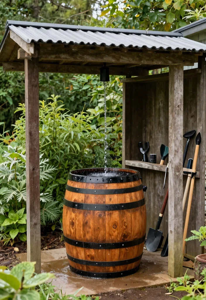 7 Sturdy Pole Shed Storage Ideas for Farm Equipment 7. Rainwater Harvesting Storage 0