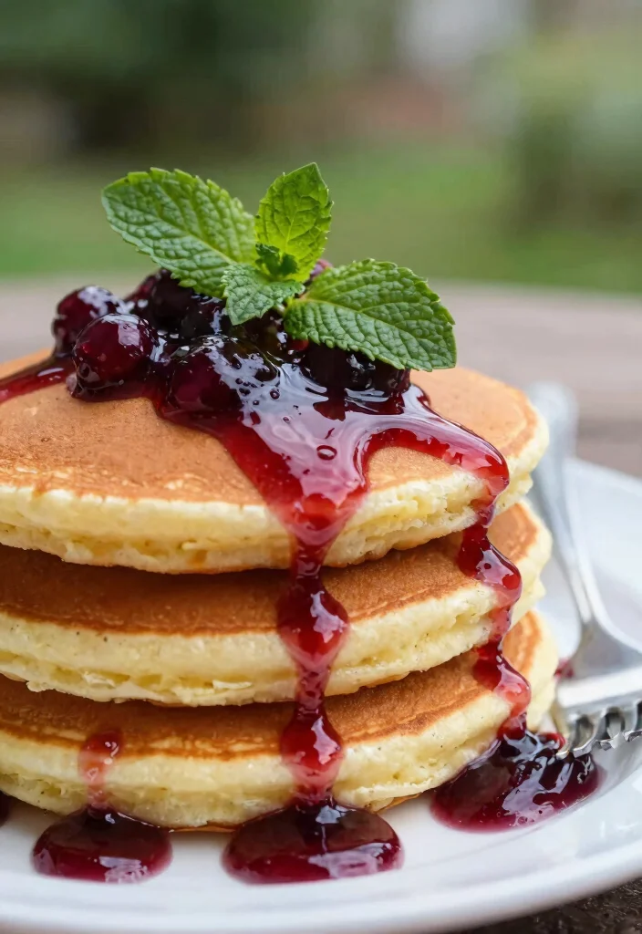 9 Aesthetic Griddle Brunch Ideas for Hosting Friends 1. Fluffy Vegan Pancakes with Berry Compote 0