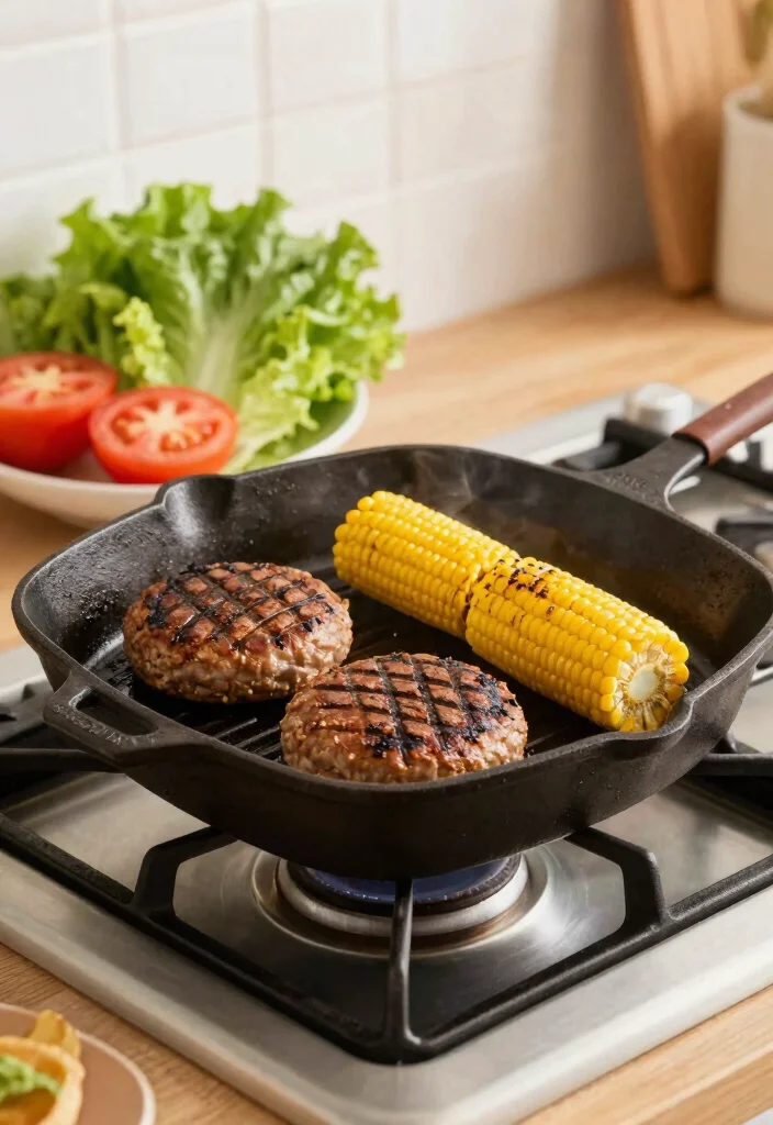 9 Best Cast Iron Grill Pans for Gas Range Cooking 6. T fal Cast Iron Grill Pan 0