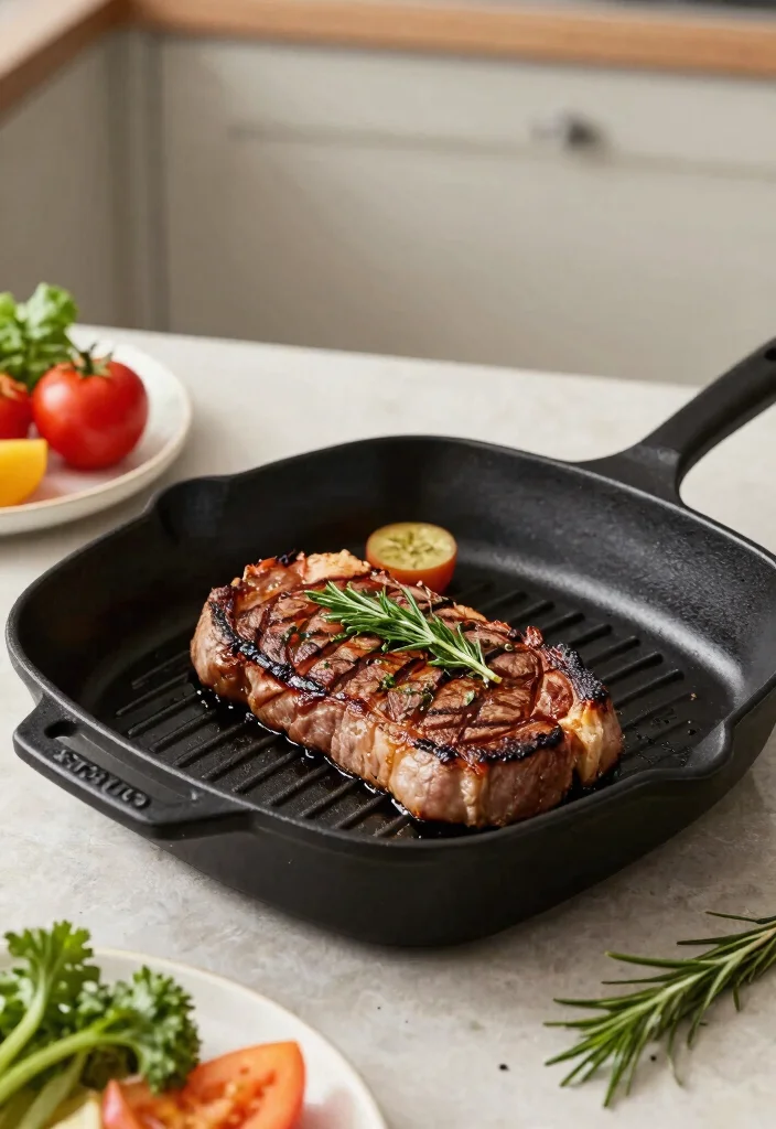 9 Best Cast Iron Grill Pans for Gas Range Cooking 8. Staub Cast Iron Grill Pan 0